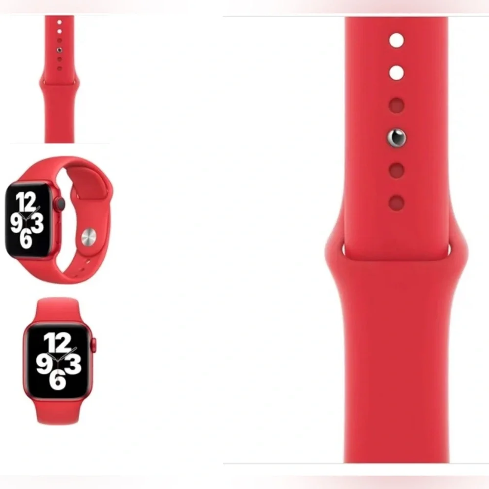 Apple Red Sports Watch Band 40mm NEW - Picture 7 of 7